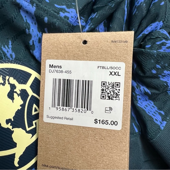 Nike Men's Dri-FIT Vapor Match ADV Club America 2022/23 Away Jersey DJ7638-455 - Picture 12 of 13